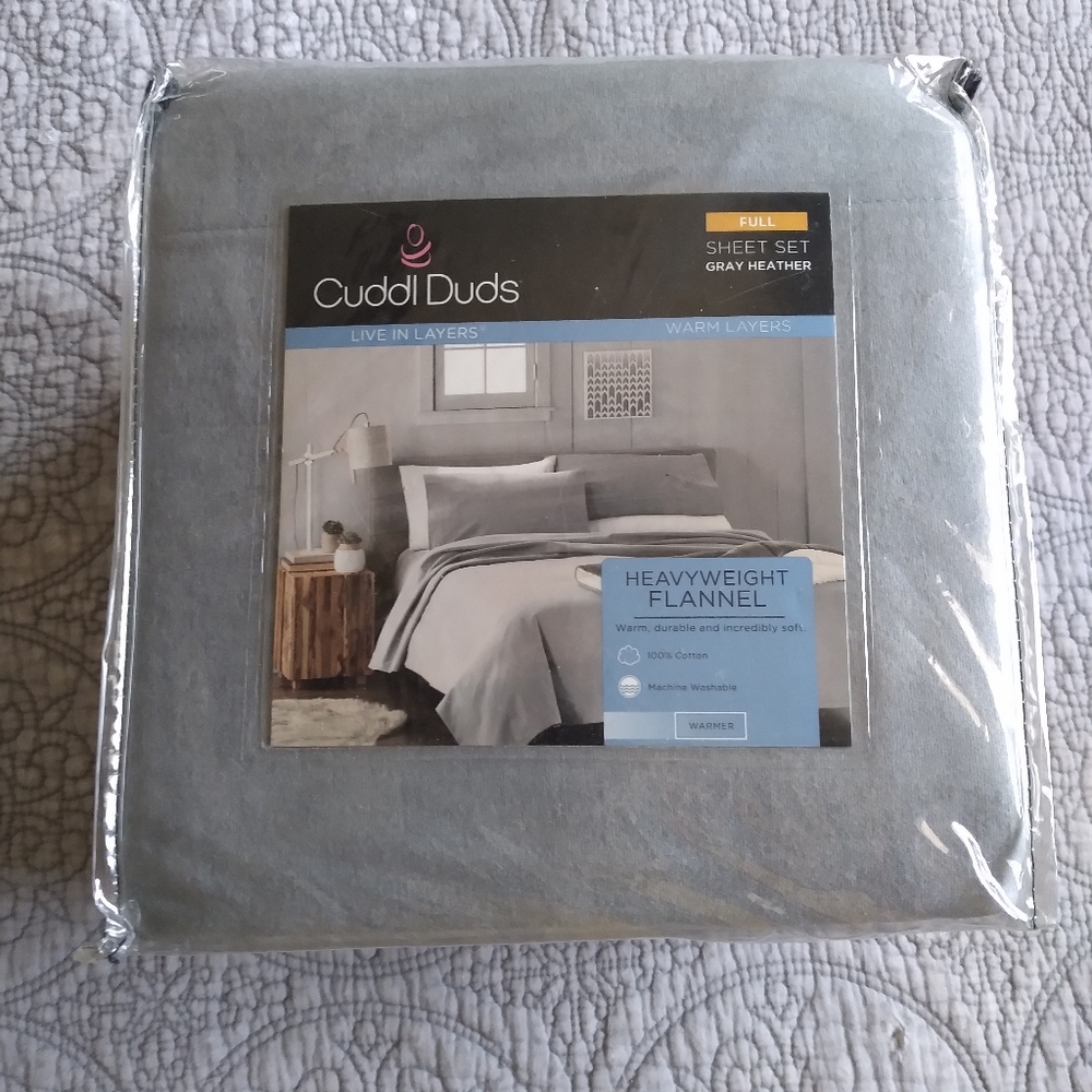 Cuddl Duds Heavyweight Flannel Full Sheet Set